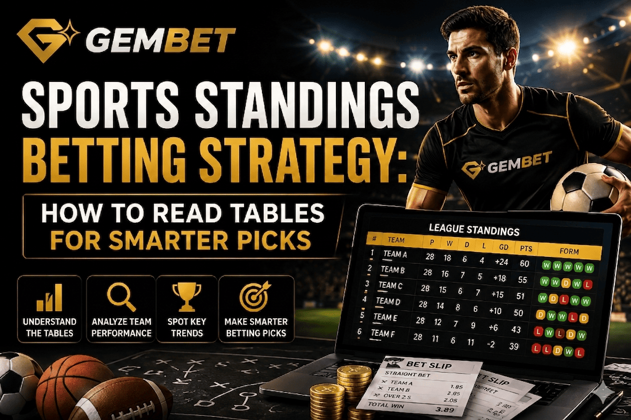 Sports Standings betting strategy guide for smarter sports picks