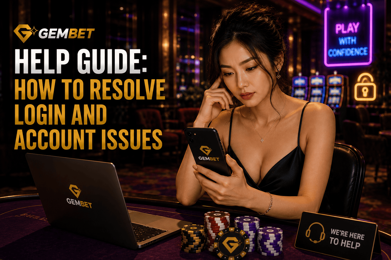 Gembet Help Guide for fixing login and account problems