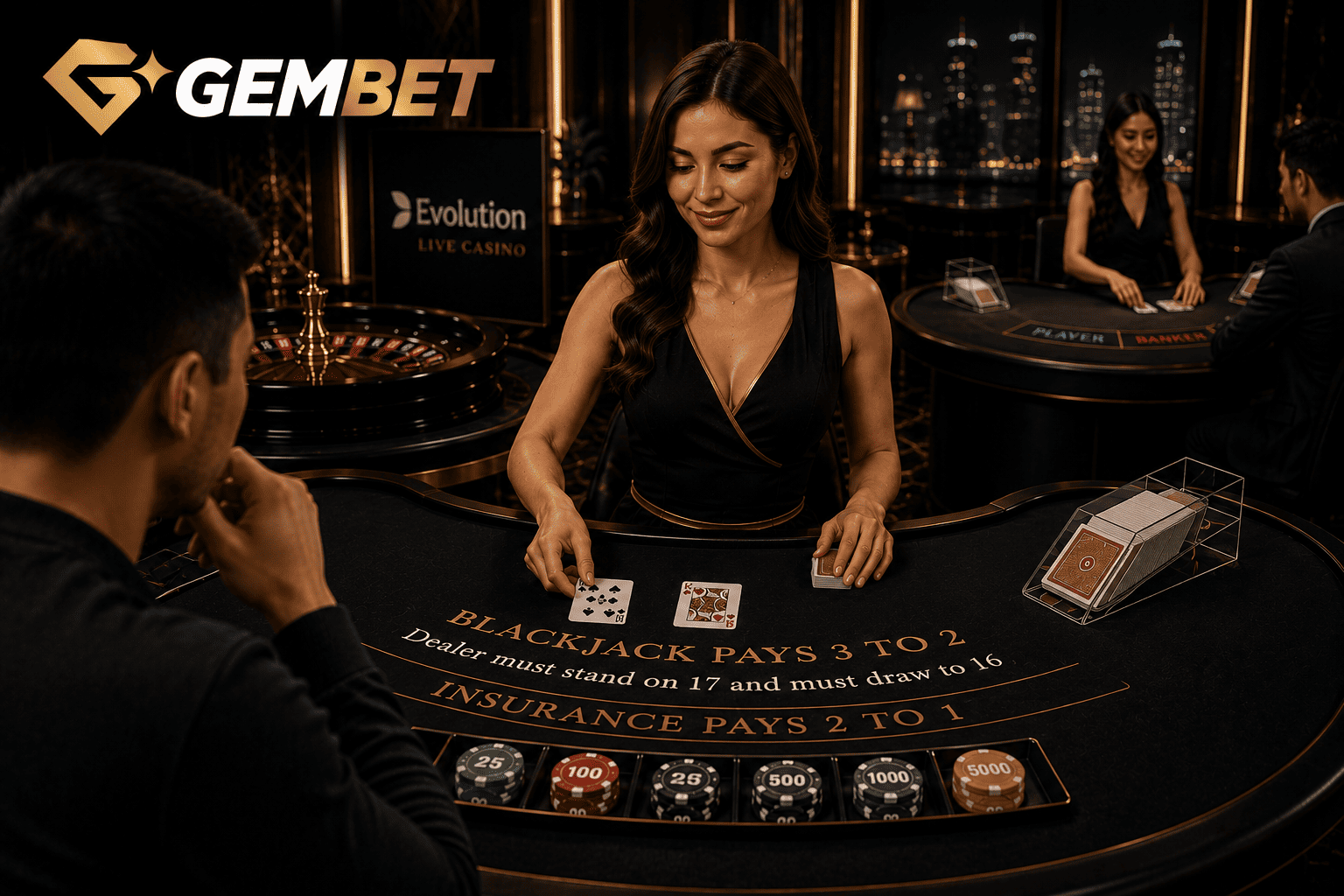 Live casino strategies for Evolution Gaming blackjack roulette and baccarat at Gembet Singapore