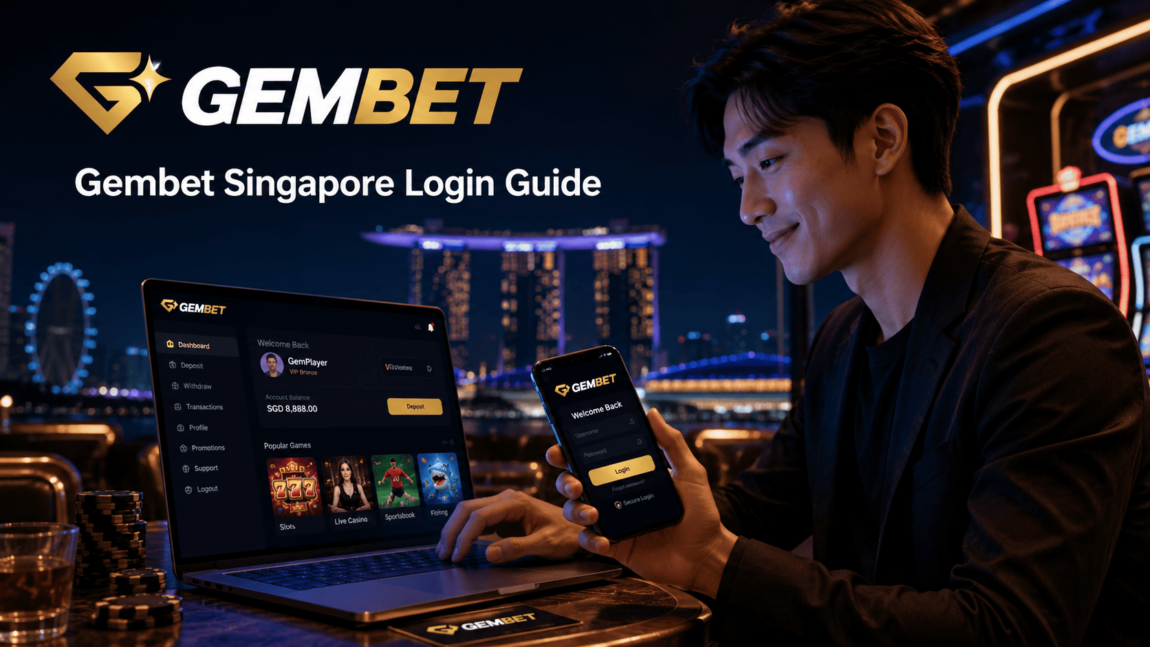 Singapore login guide for secure Gembet account access after login