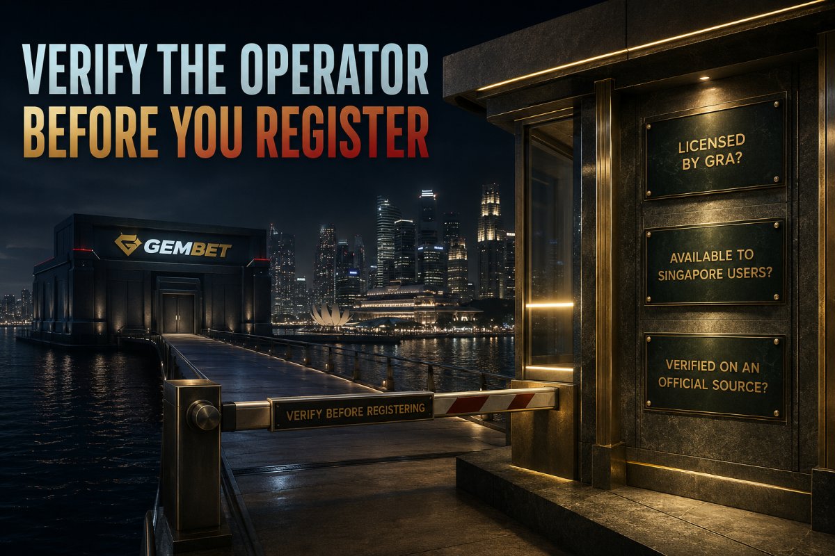 Gembet legal status check before registration in Singapore