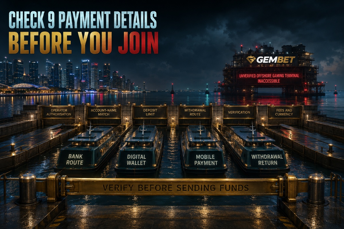 Online casino payment methods checked before joining in Singapore