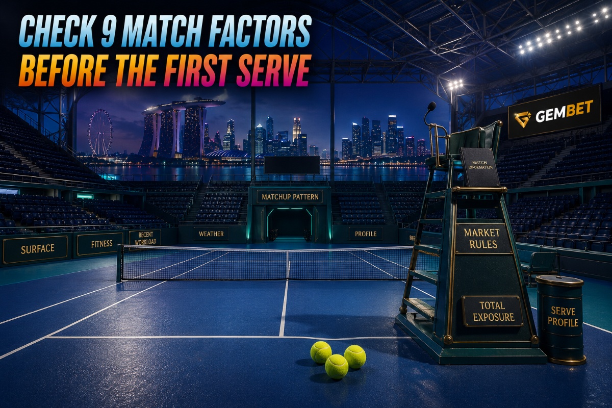 Gembet tennis betting guide with nine match checks