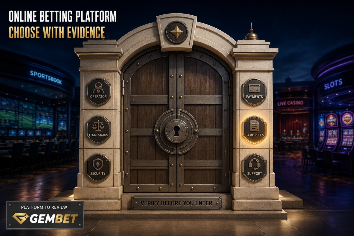 Online betting platform selection based on legality, security, payments, rules and support