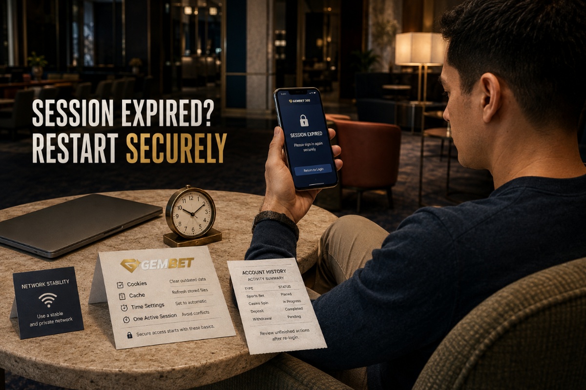 Gembet login session expired troubleshooting and secure account recovery