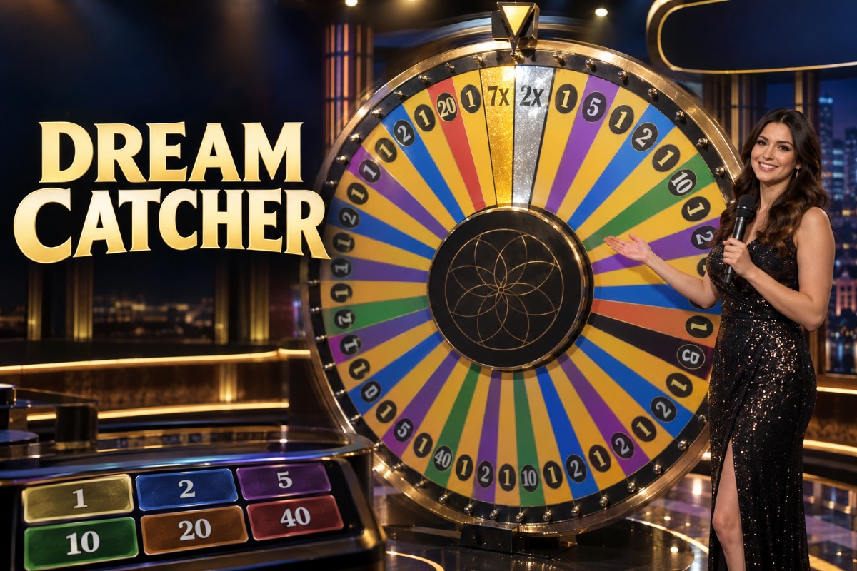 Dream Catcher money wheel with 2x and 7x multiplier segments